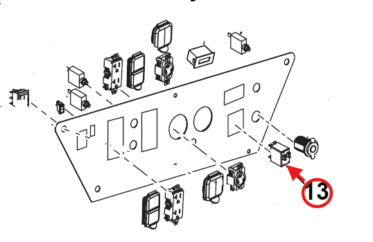 Echo EG-10000 Breaker, Double-Pole New Oem YH318000030
