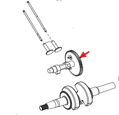 Echo PW-3200, PW-3600 Camshaft Assembly  New Oem YH458000960