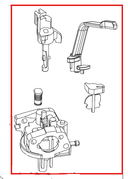 Echo EG-3500 Carburetor Assy. (Fig 1) New Oem YH459000060