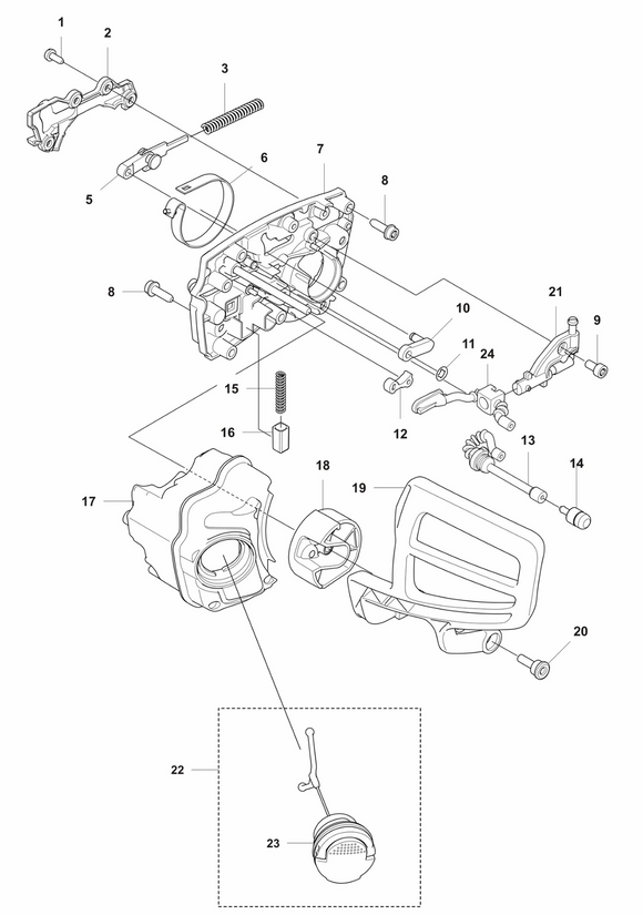 Husqvarna Brake Band (Fig 6) Fits T540i Xp New 585590301