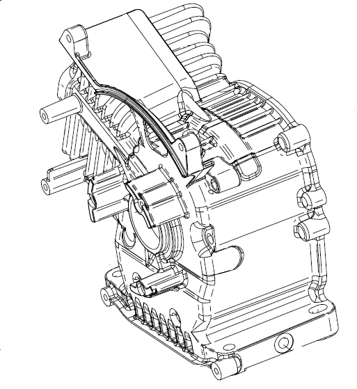 Echo EGi-4000 Crankcase New Oem YH458001340