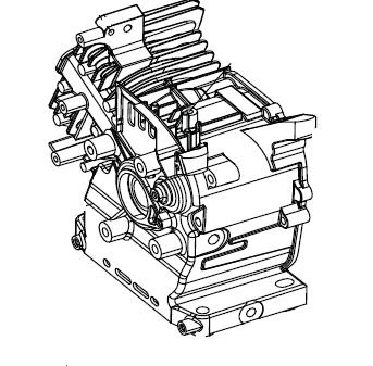 Echo PW-3200, PW-3600 Crankcase  New Oem YH458001310