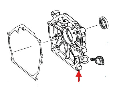 Echo PW-3200, PW-3600 Crankcase Cover Assembly  New Oem YH458000830