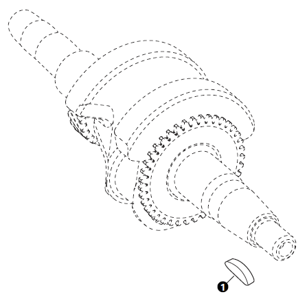 Echo PW-3100 Key, Crankshaft New Oem YH469000010
