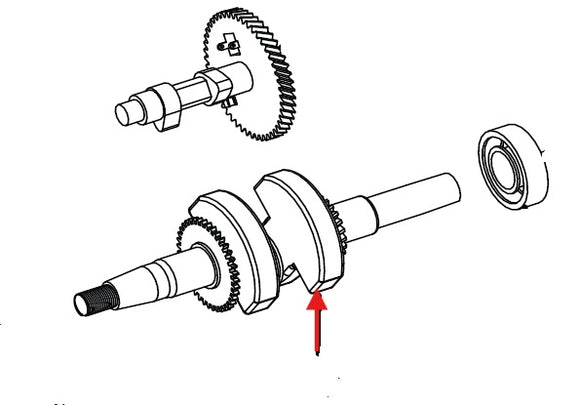 Echo PW-3200, PW-3600 Crankshaft Assembly  New Oem YH458000940