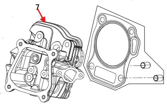 Echo EGi-3600 Head, Cylinder New Oem YH458000000