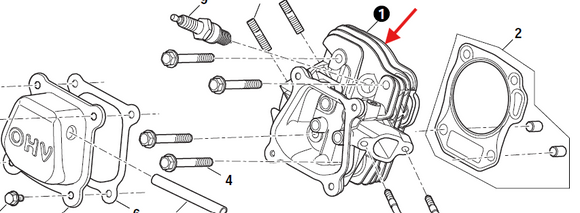 Echo PW-3100 Cylinder Head New Oem YH458000100