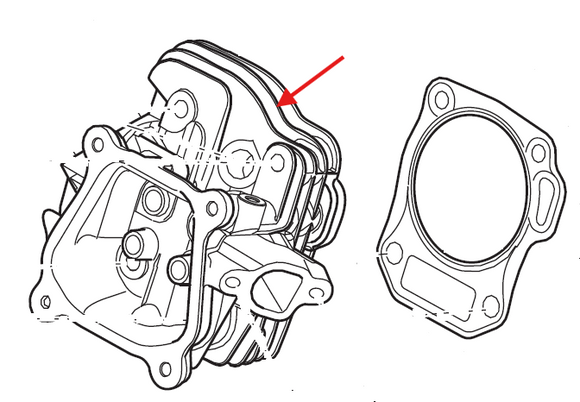Echo EG-3500 Head, Cylinder New Oem YH458000100