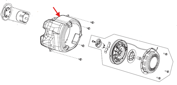 Echo EGi-3600 Shroud, Fan New Oem YH479001650