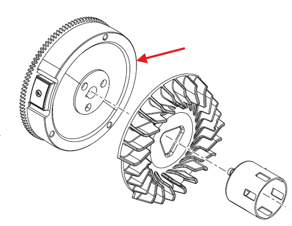 Echo EG-10000 Flywheel New Oem YH461000100