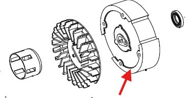 Echo PW-3200, PW-3600 Flywheel Assembly  New Oem YH461000230