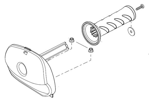 Echo HCS-2810, HCS-3810 Handle Assy, Front New Oem P021053220