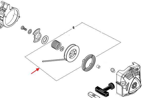 Echo PB-7910T, 7910H, Shindaiwa EB-790, 790RT Spring Kit New OEM P022068210