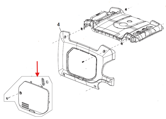 Echo EGi-3600 Assy., Left Maintenance Door New Oem YH479002080