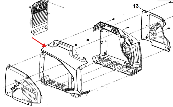 Echo EGi-1200 Housing, Left Side New Oem YH479000200