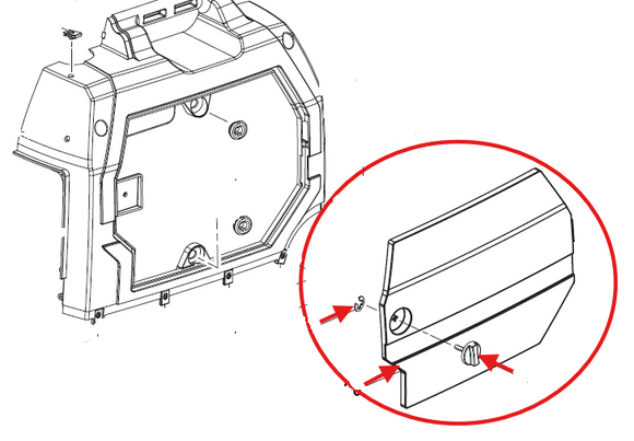 Echo EGi-2300 Maintenance Cover Assembly New Oem YH479000530