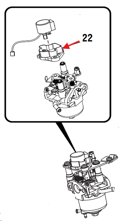 Echo EGi-2300 Governor Motor Housing New Oem YH479000590