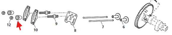 Echo PW-3100 Nut, Valve Adjusting New Oem YH458000210