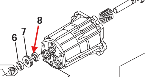 Echo PW-3100 Oil Seal Kit New Oem YH482000220