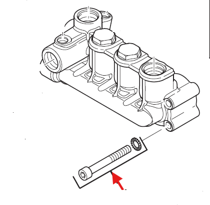 Echo PW-3100, PW-4200 +Bolt, Pump Mounting W/Washer New Oem YH482000120