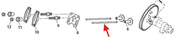Echo PW-3100 Rod, Push New Oem YH458000170