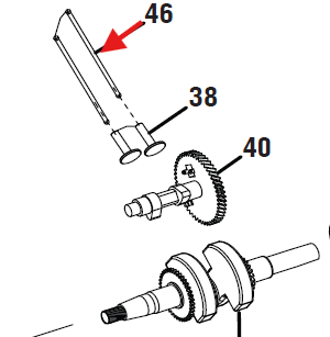 Echo PW-3200, PW-3600 Push Rod  New Oem YH458000970