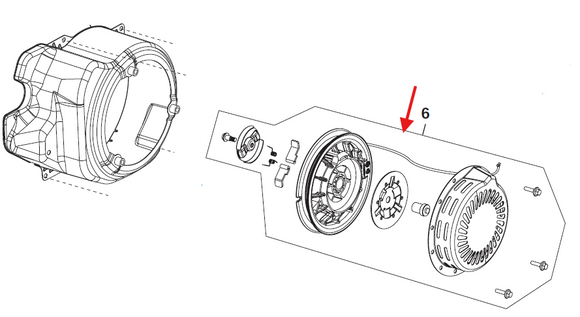 Echo EGi-3600 Assy., Starter Recoil New Oem YH463000230