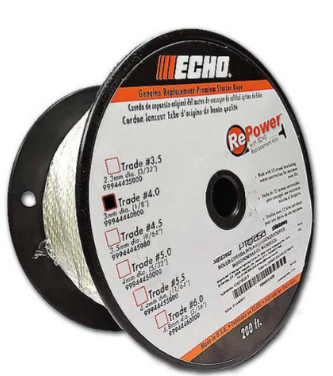 Echo HC-2210, HC-2810, HCS-2810, HCS-3810 Bulk Starter Rope - Ã˜ 4.0 MmÃ—61 M New Oem 99944450000