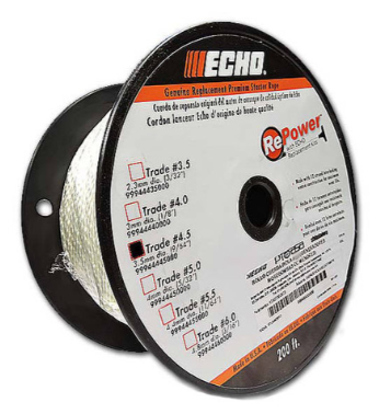 Echo HC-2210, HC-2810, HCS-2810, HCS-3810 Bulk Starter Rope - Ã˜ 3.5 MmÃ—61 M New Oem 99944445000