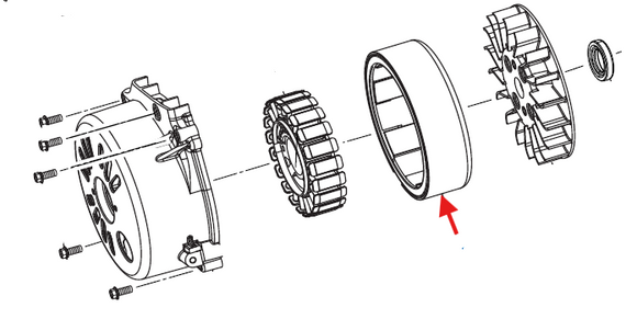 Echo EGi-2300 Rotor New Oem YH315000010