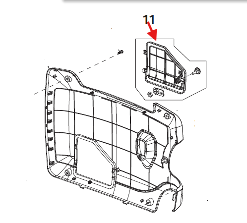 Echo EGi-3600 Assy., Right Maintenance Door New Oem YH479002100