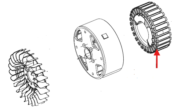 Echo EGi-4000 Stator New Oem YH315000040