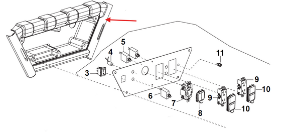 Echo EG-3500 Seat, Panel New Oem YH479000330