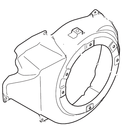 Echo EG-10000 Shroud New Oem YH479000370