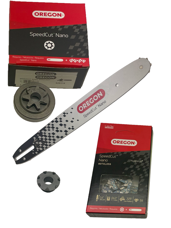 Oregon Speedcut Nano Conversion Kit 14" Bar For Echo 2511P, 2511T New Oem 637237