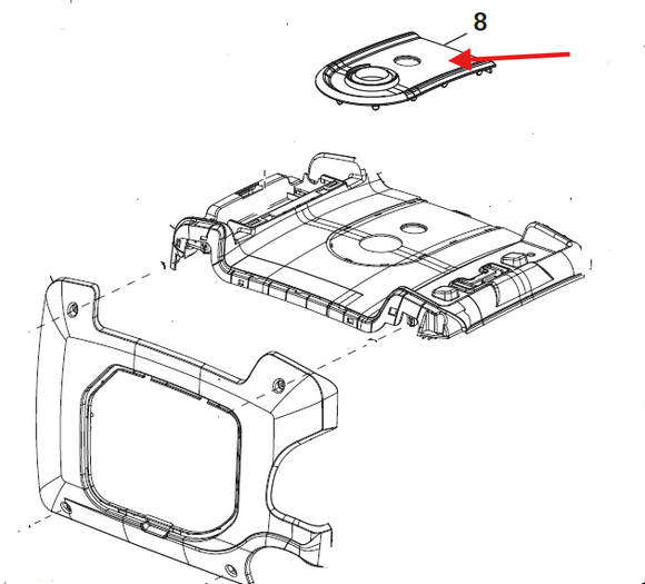 Echo EGi-3600 Cover, Spill New Oem YH479002120
