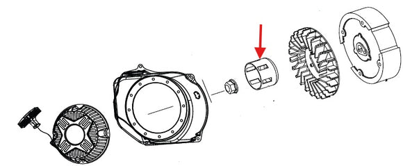 Echo PW-3200, PW-3600 Starter Pulley  New Oem YH463000180