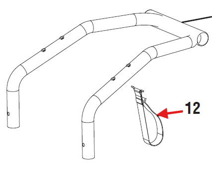 Echo PW-3200, PW-3600 Hose Holder Strap New Oem YH470000840