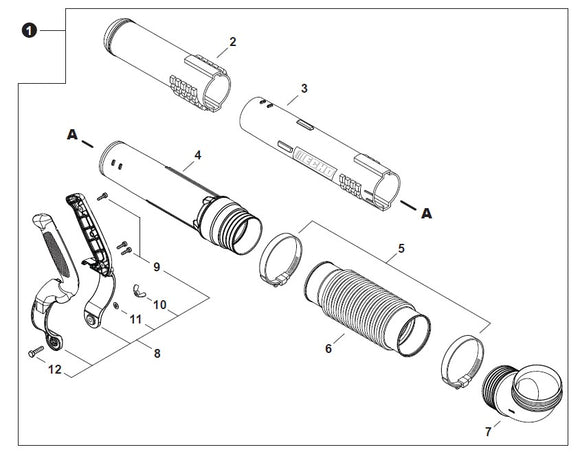Echo PB-5810H Tube Kit New OEM P021054910