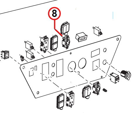Echo EG-10000 Socket, 240V Twistlock New Oem YH304000090