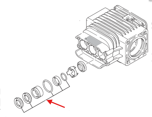 Echo PW-4200 Water Seal Kit New Oem YH482000040