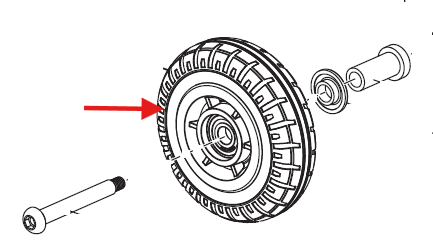 Echo EGi-3600 Wheel, Front New Oem YH478000160