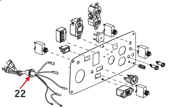 Echo EGi-3600 Harness, Wiring New Oem YH601000180