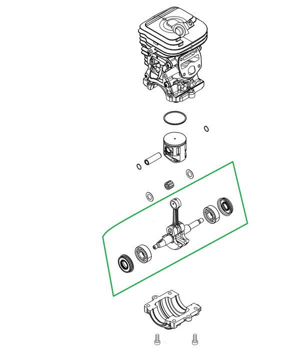 Echo CS-4920 Crankshaft Assy New OEM P100012510