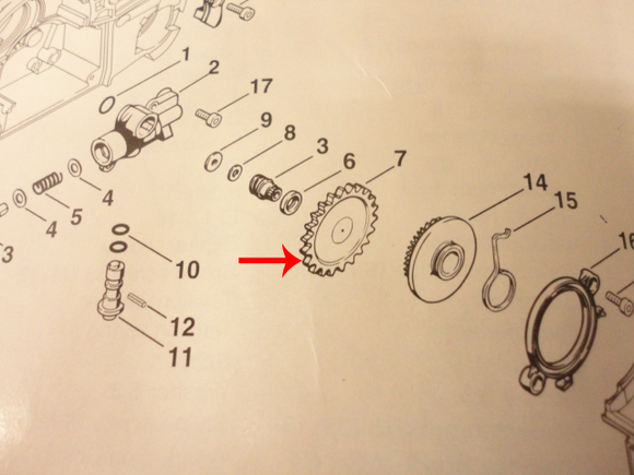 Stihl 084, 088, Ms 880 Oil Pump Worm Gear new oem 11196471800
