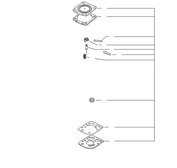 Echo GT-251, 251E, SRM-251, 251E, TC-210, 210i, Repair Kit New Oem 12530013120