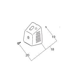 Echo SRM-3800 SRM-4605 Trimmer/Bruchcutter Air Filter Cover Assembly (FIg 18) OEM 13030243132