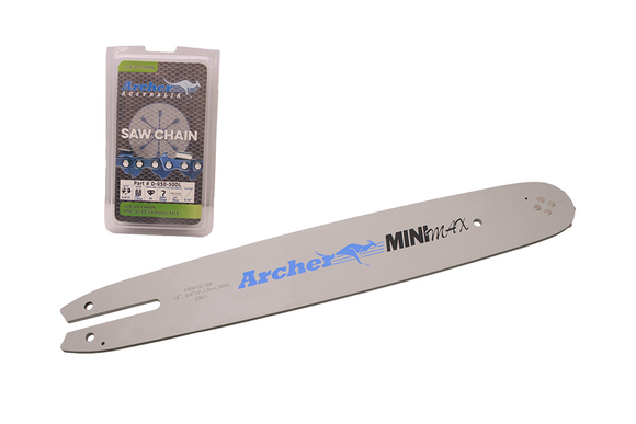 14" Archer  Bar And Chain 3/8 Lp Pitch, .050 Gauge Fits Stihl 009, 010, 011, 012, 015, 019,020, 021,023,025, Ms180, 181, 190T, 192C, 200T,210, 211,