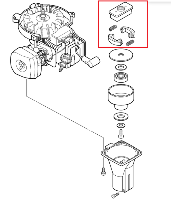 Echo TC-210 Clutch Assy New Oem 17500007531