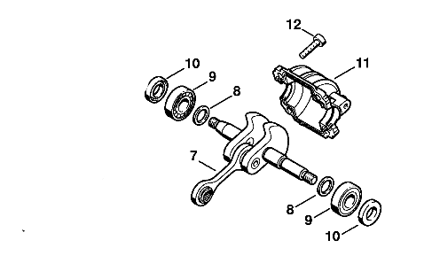Stihl Ms 192T Self-tapping screws ( Fig 12) New OEM 90754784136